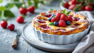 Clafoutis aux premières cerises ou fraises Gariguette : le dessert de mars qui annonce le printemps