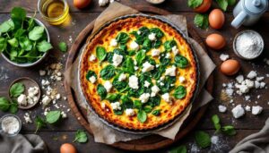 Quiche sans pâte aux épinards et feta : le dîner express à moins de 2 euros par personne !