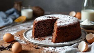 Ce gâteau sans beurre au cacao fond en bouche et ne demande que 10 minutes de préparation