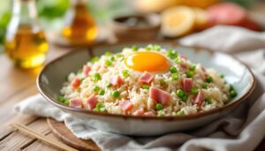 La recette du riz cantonais express de François-Régis Gaudry, prête en 15 minutes avec les restes du frigo