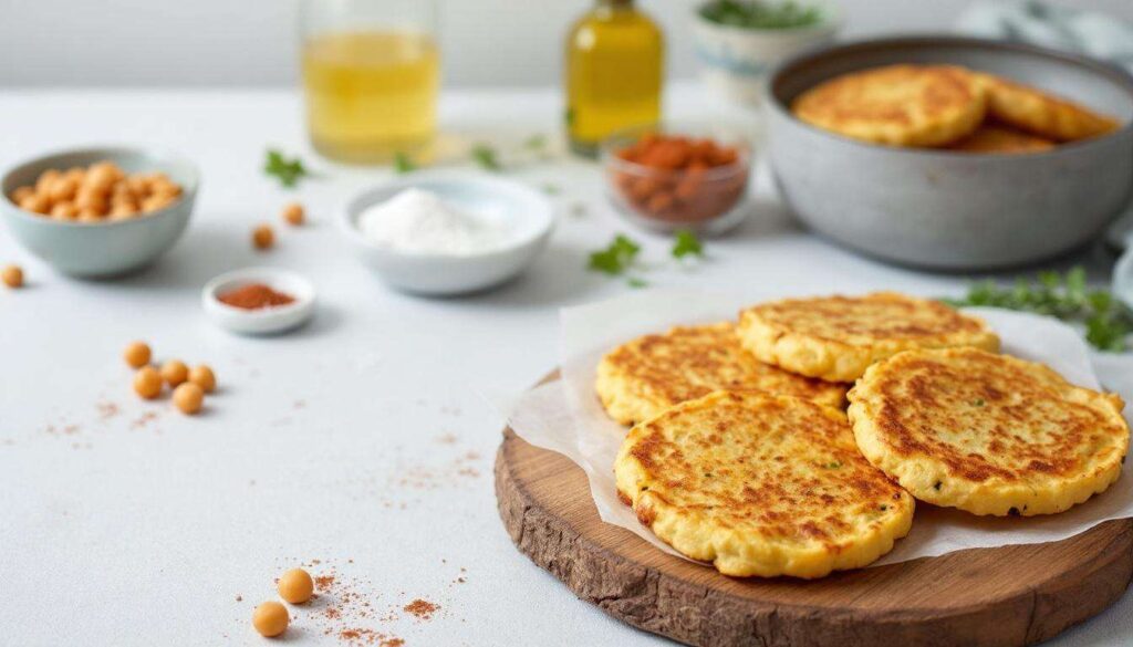 Galettes de pois chiches croustillantes à l'airfryer : l'apéro végétarien prêt en 12 minutes