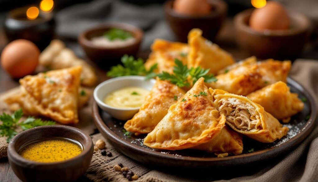 Briouates au poulet et vermicelles, croustillantes et dorées : la recette express pour l'iftar