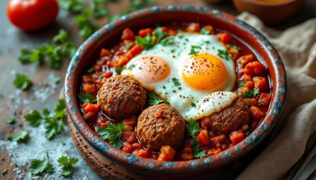 Tajine de boulettes kefta aux œufs : le plat familial marocain prêt en 30 minutes qui réconforte tout le monde