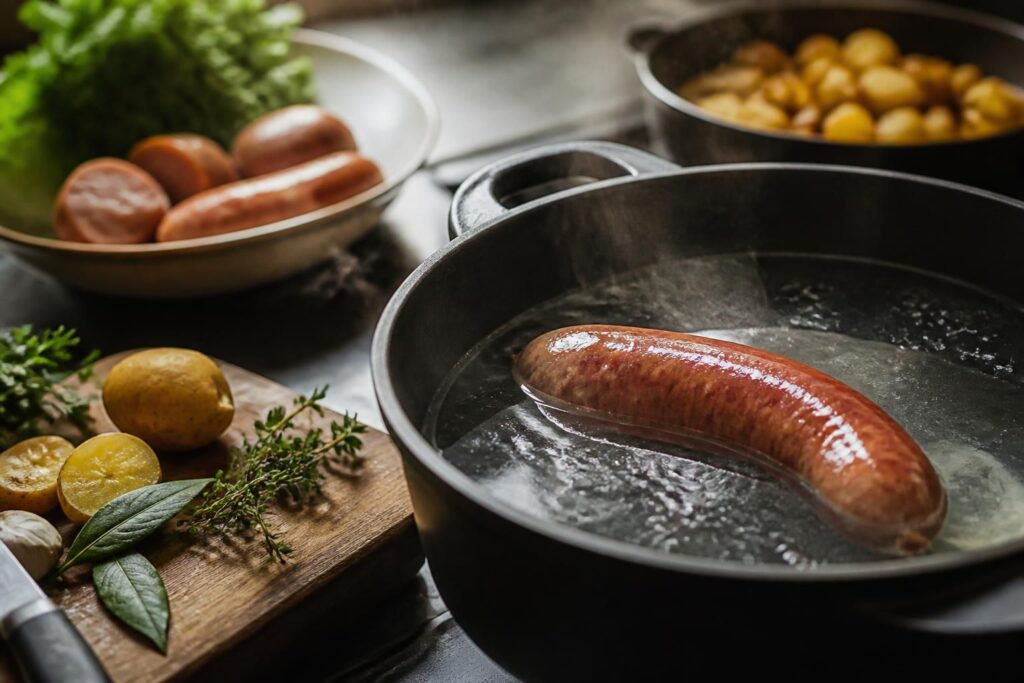 Comment cuire la saucisse de Montbéliard : méthodes, temps et conseils
