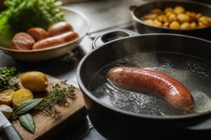 Comment cuire la saucisse de Montbéliard : méthodes, temps et conseils
