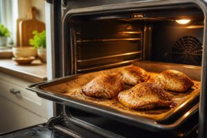 Cuisson des hauts de cuisse de poulet au four : temps et température