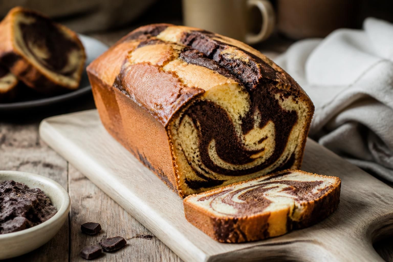 Gâteau marbré chocolat-vanille : la recette moelleuse et inratable