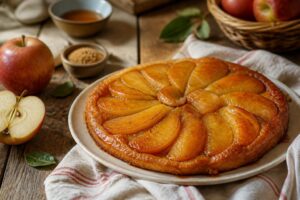 Recette tarte tatin de grand-mère : pommes fondantes et caramel doré