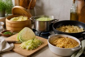 Cuisson du chou blanc : méthodes, temps et astuces
